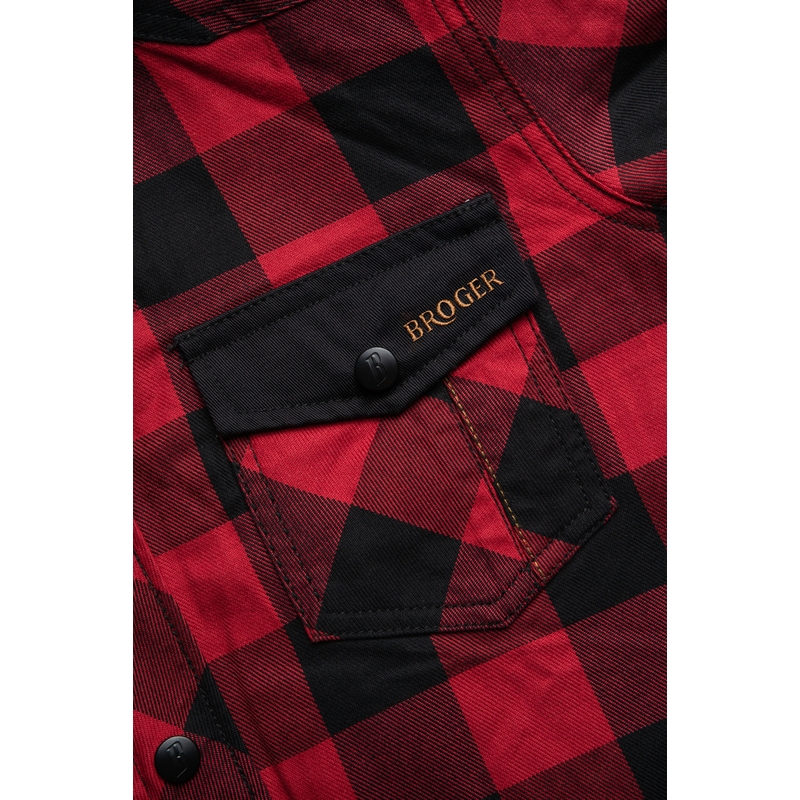 Ženska motoristička majica BROGER Alaska crno-crvena rasprodaja