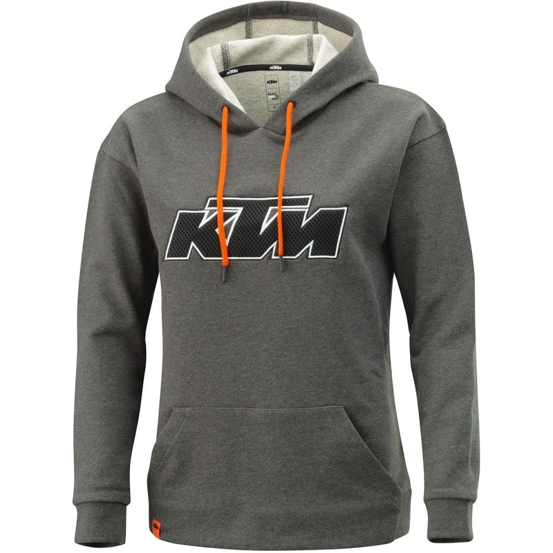 Ženska majica s kapuljačom KTM Patch Hoodie siva rasprodaja