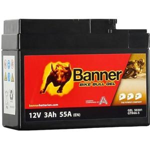 Gel baterija Banner Bike Bull Gel 12V, YTR4A-BS, 3AH, 55A