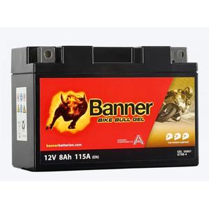 Gel baterija Banner Bike Bull Gel 12V, YT9B-4, 8AH, 115A