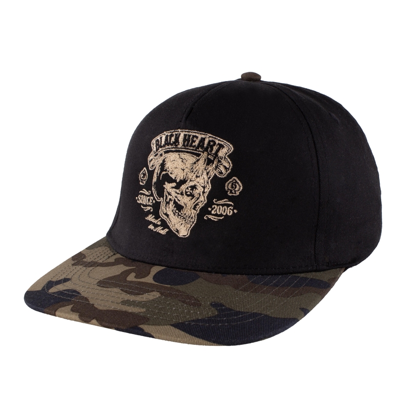 Camo kapa Black Heart Devil Skull