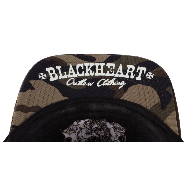 Camo kapa Black Heart Devil Skull