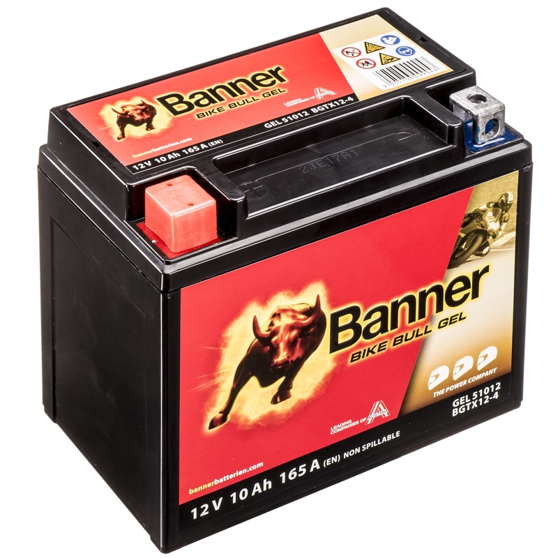 Gel baterija Banner Bike Bull Gel 12V, YTX12-BS, 10AH, 160A