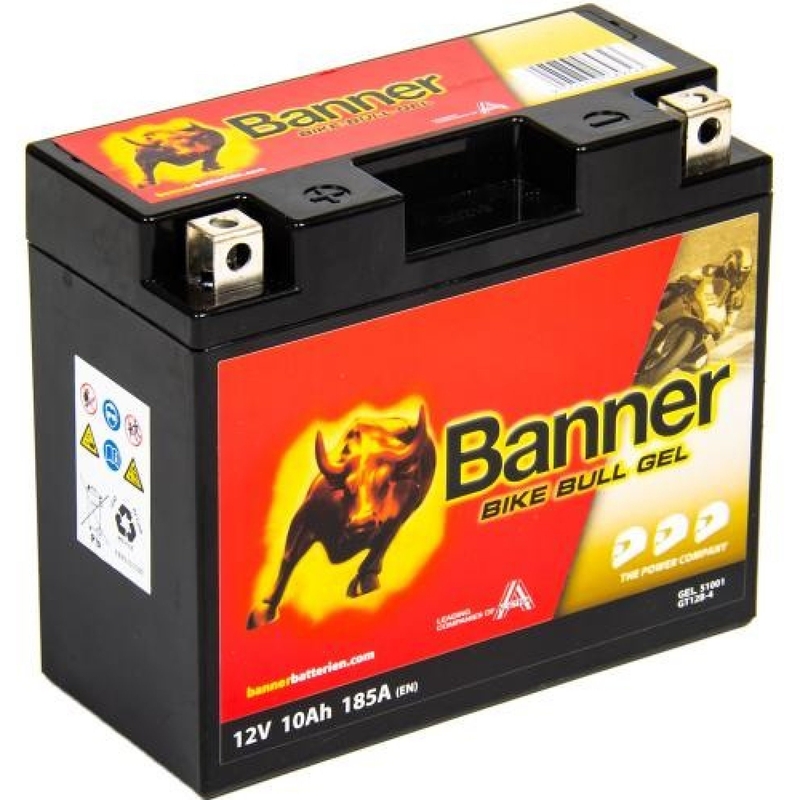 Gel baterija Banner Bike Bull Gel 12V, YT12B-4, YT12B-BS, 10AH, 185A