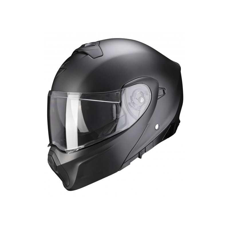 Preklopna kaciga Scorpion EXO-930 Čvrsta biserno crna mat