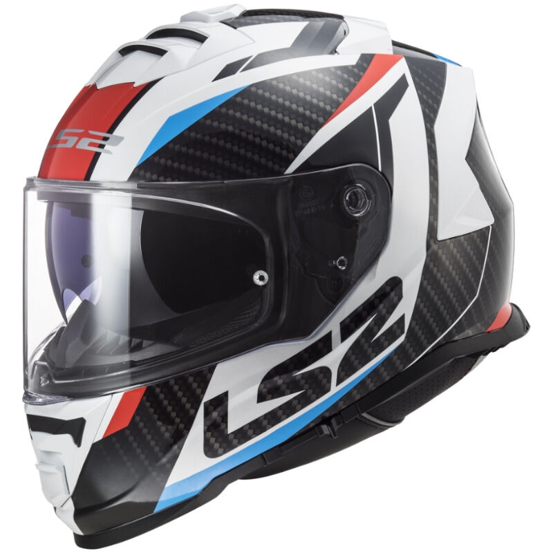 Integralna motociklistička kaciga LS2 FF800 Storm II Racer bijelo-crno-crveno-plava