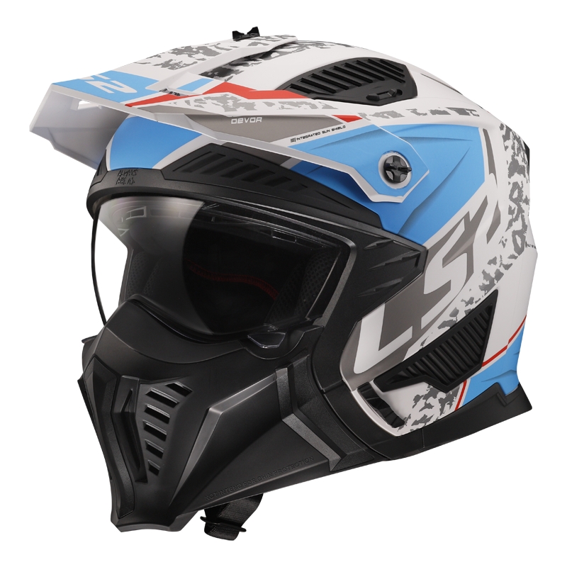 Motociklistička kaciga LS2 OF606 Drifter Devor bijelo-plava