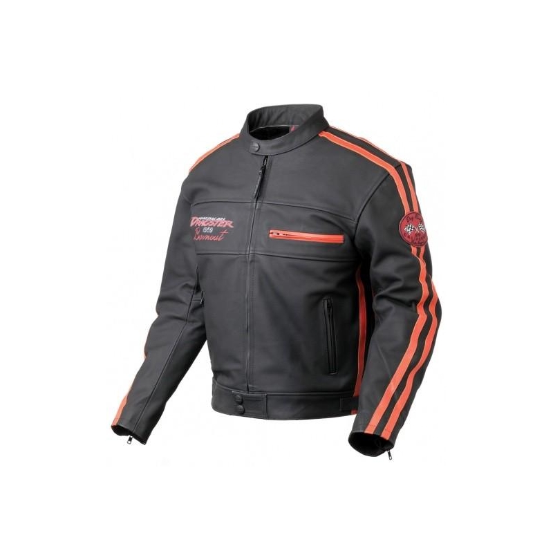 Moto bunda kožená Nazran Burnout - vel. 7XL