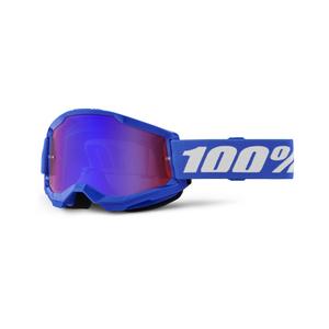 Naočale za motocross 100% STRATA 2 New blue (crveno-plavi pleksiglas)