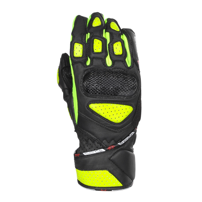 Ženske motociklističke rukavice RSA RX2 crno-fluo žute