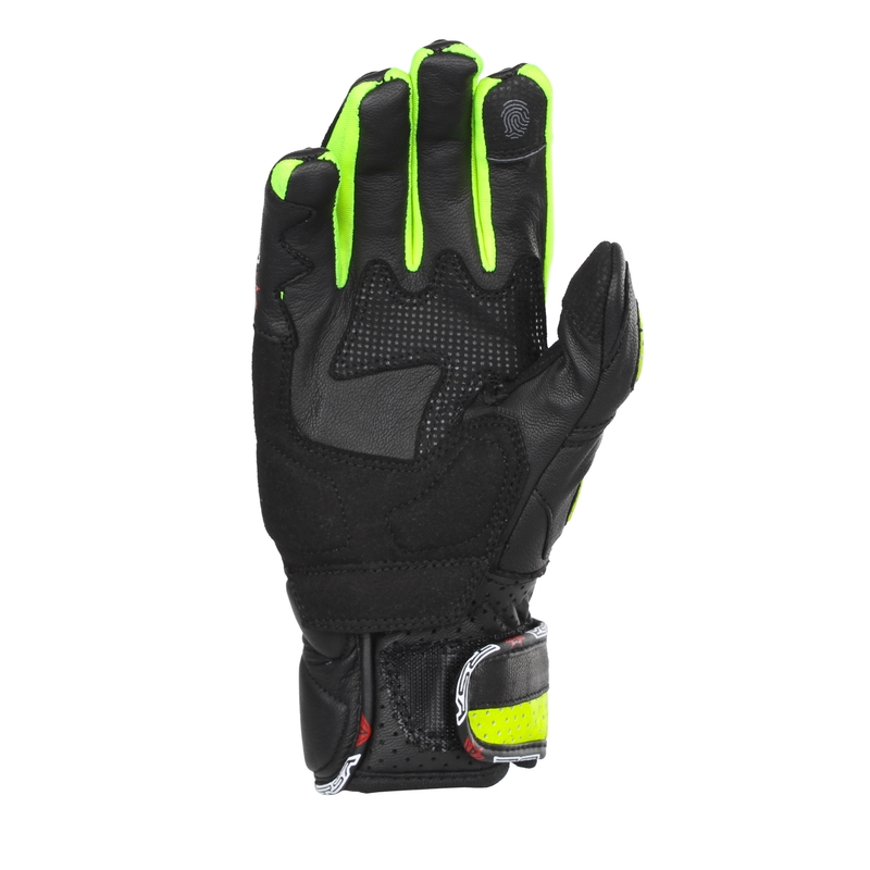 Ženske motociklističke rukavice RSA RX2 crno-fluo žute
