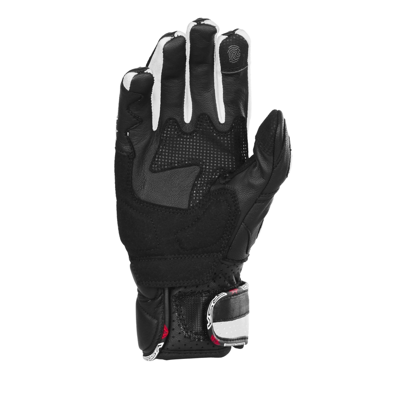 Ženske motociklističke rukavice RSA RX2 crno-bijele