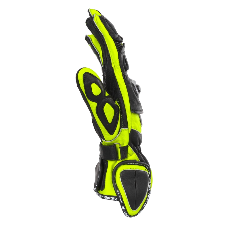 Moto rukavice Street Racer Virus 2 crno-fluo žute
