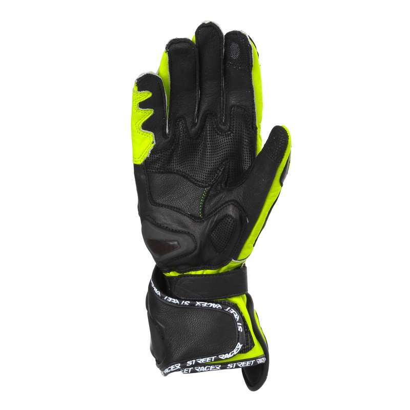 Moto rukavice Street Racer Virus 2 crno-fluo žute