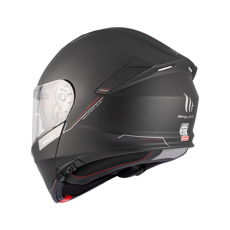 Motociklistička kaciga na preklop MT Genesis SV Solid A1 crna mat