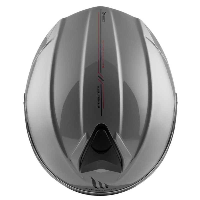 Preklopna motociklistička kaciga MT Genesis SV Solid A12 sjajno siva