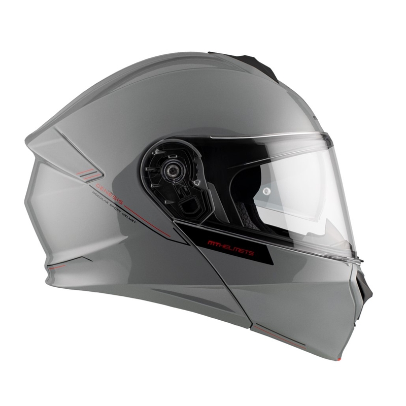 Preklopna motociklistička kaciga MT Genesis SV Solid A12 sjajno siva