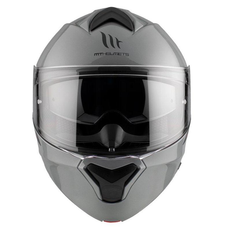 Preklopna motociklistička kaciga MT Genesis SV Solid A12 sjajno siva