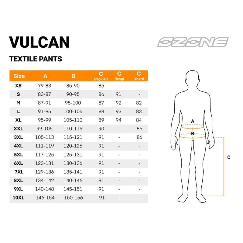 Produžene motociklističke hlače Ozone Vulcan