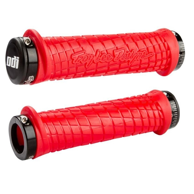 ODI TROY LEE DESIGNATURE ATV LOCK-ON ručke crveno-crne