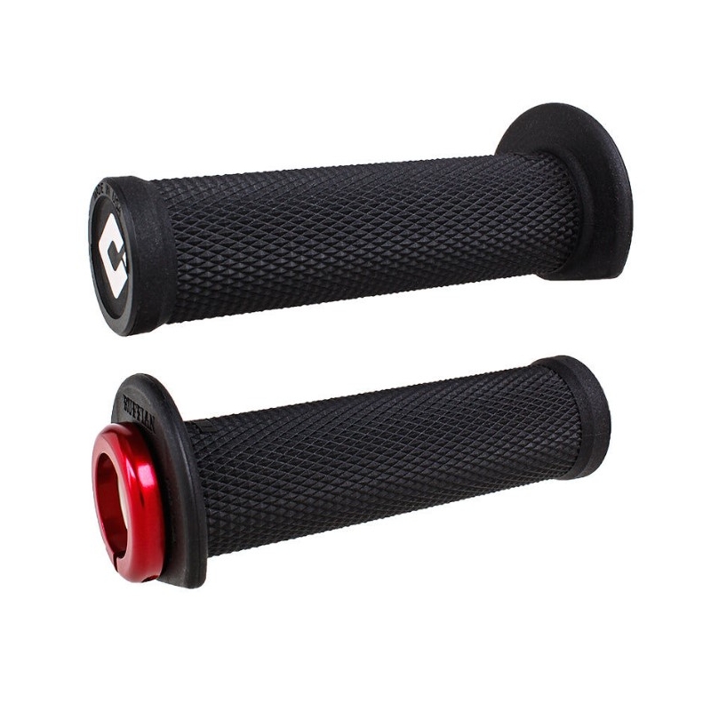 ODI RUFFIAN ATV LOCK-ON V2.1 ručke 125mm crno-crvene