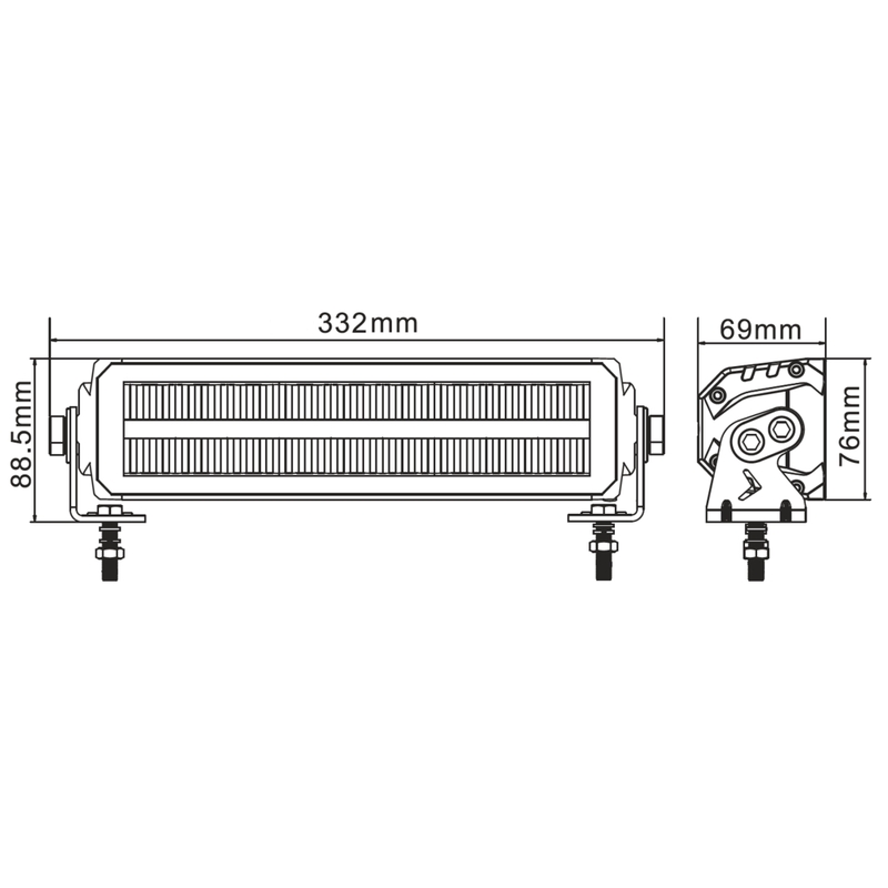 LED svjetlosna traka SHARK LED svjetlosna traka EU homologirana OSRAM 12", 60W