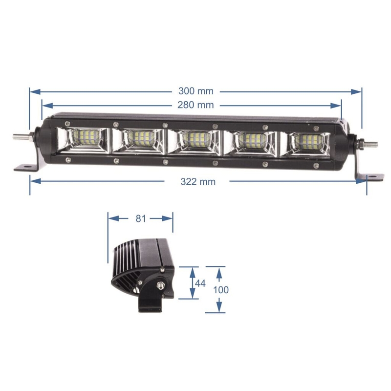 LED svjetlosna traka SHARK LED svjetlosna traka, ETI LED, 11", 50 W