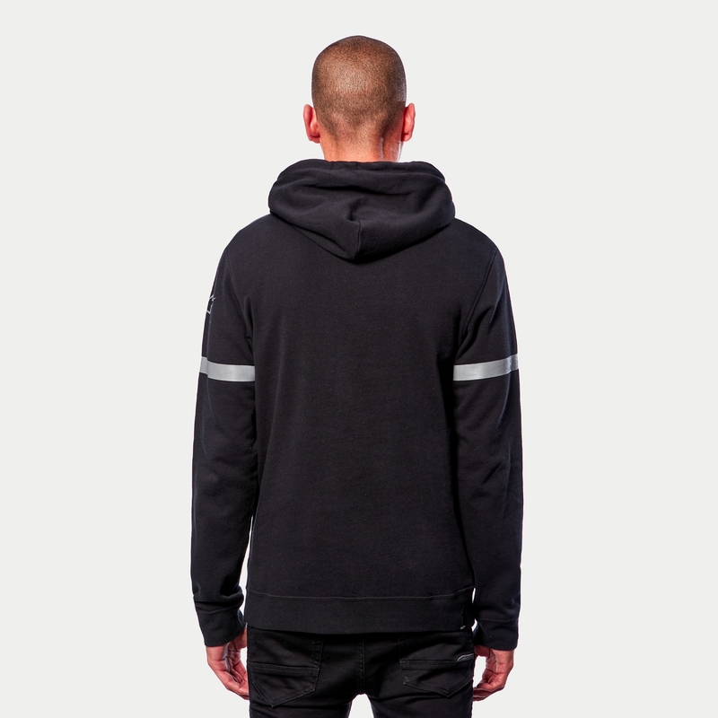 Alpinestars Club Hoodie crno-crveno-plavo-sivo