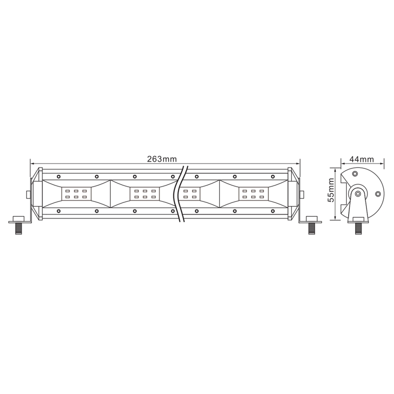 LED svjetlosna traka SHARK LED svjetlosna traka 10,5" 24W 2400LM