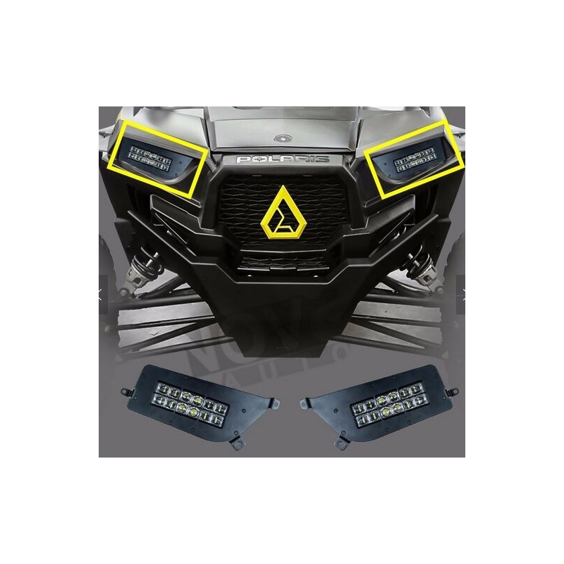 LED prednja svjetla SHARK LED PREDNJA SVJETLA ZA POLARIS ATV, UTV S POZADINSKIM OSVJETLJENJEM, 2 KOM