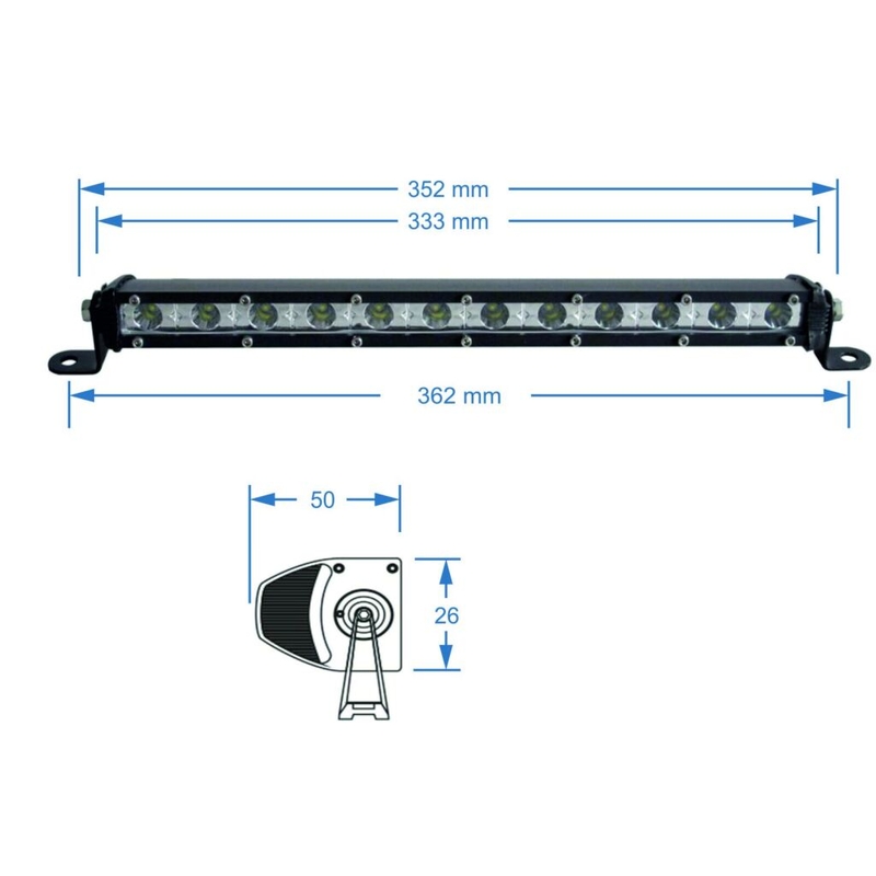LED svjetlosna traka SHARK LED svjetlosna traka 13", 36 W