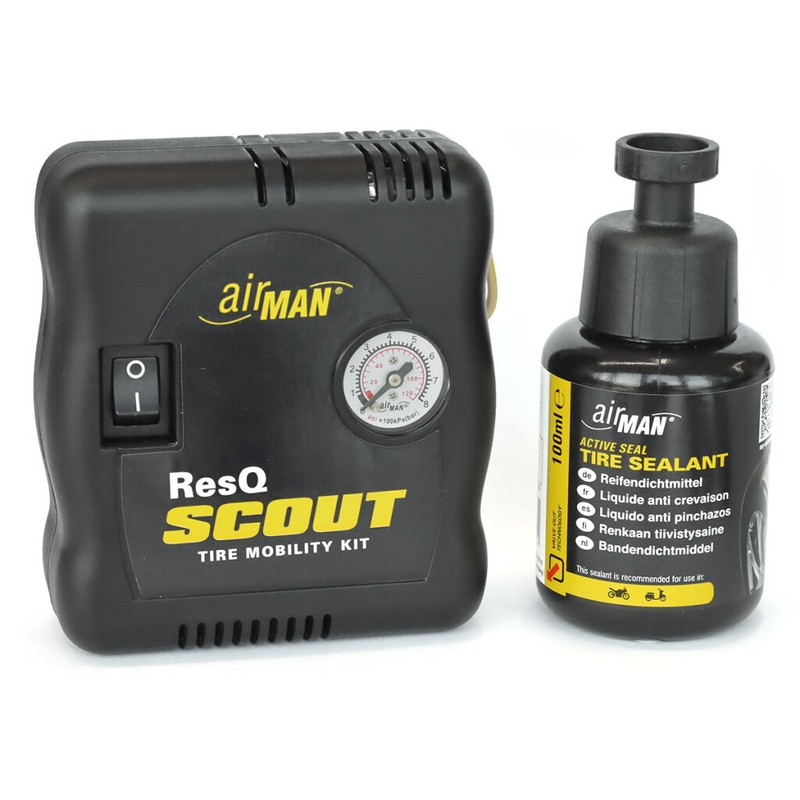 AirMan ResQ Scout set za popravak guma s kompresorom + punjenje od 100 ml