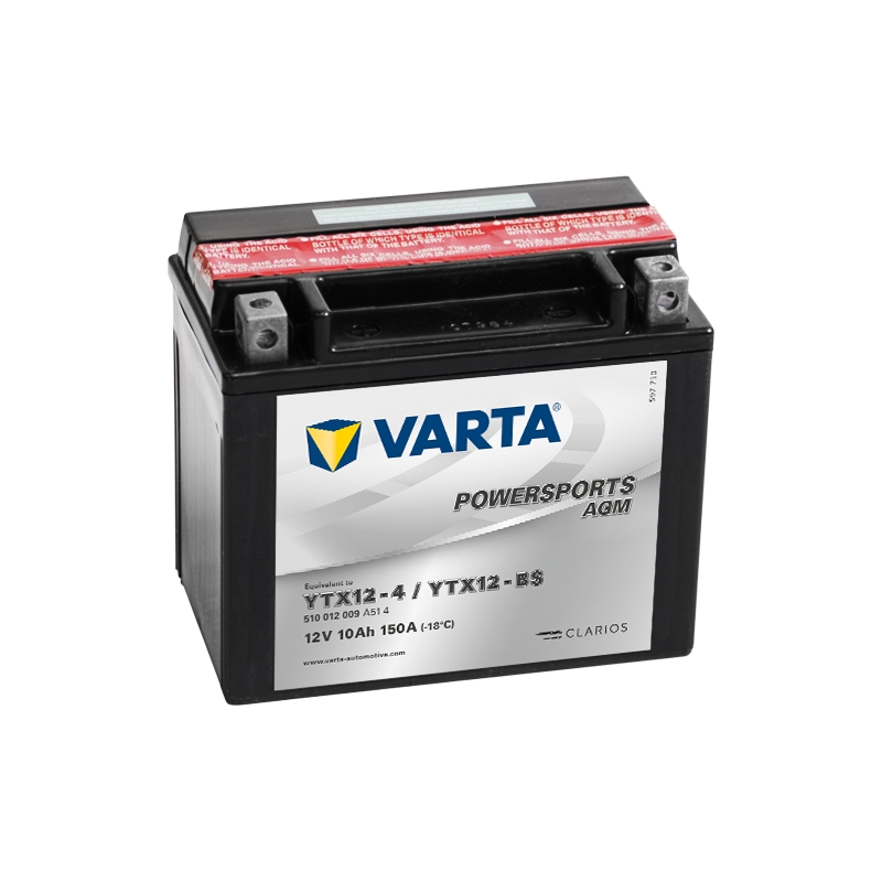 Akumulator bez održavanja VARTA 12V/10AH-MOTO LF (YTX12-4/YTX12-BS)