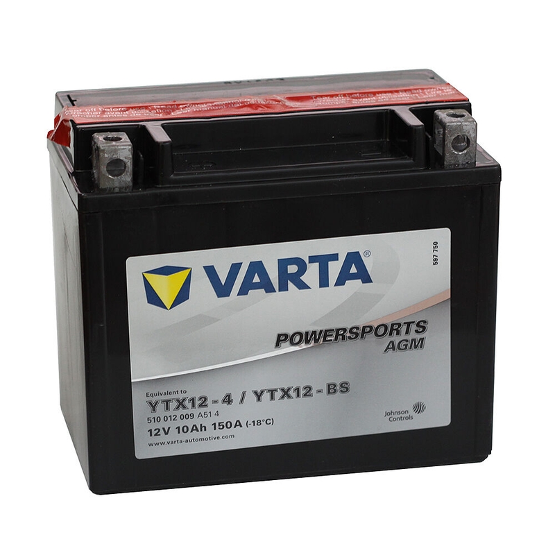 Akumulator bez održavanja VARTA 12V/10AH-MOTO LF (YTX12-4/YTX12-BS)