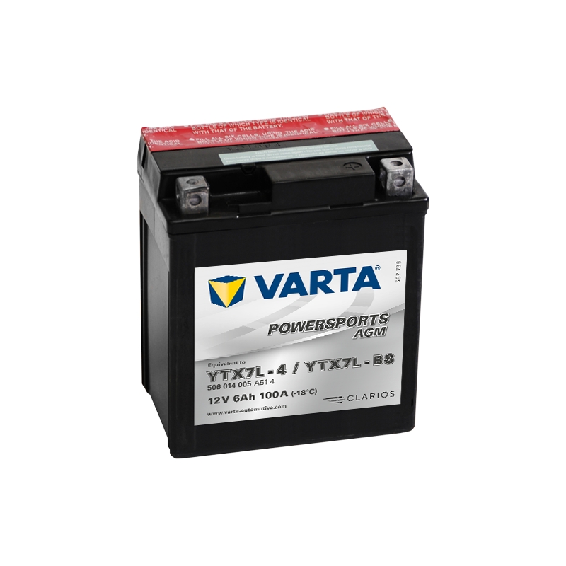 Akumulator bez održavanja VARTA YTX7L-A/YTX7L-BS 12V/6Ah
