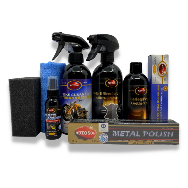 Autosol poklon set za čišćenje motocikala i kožne galanterije