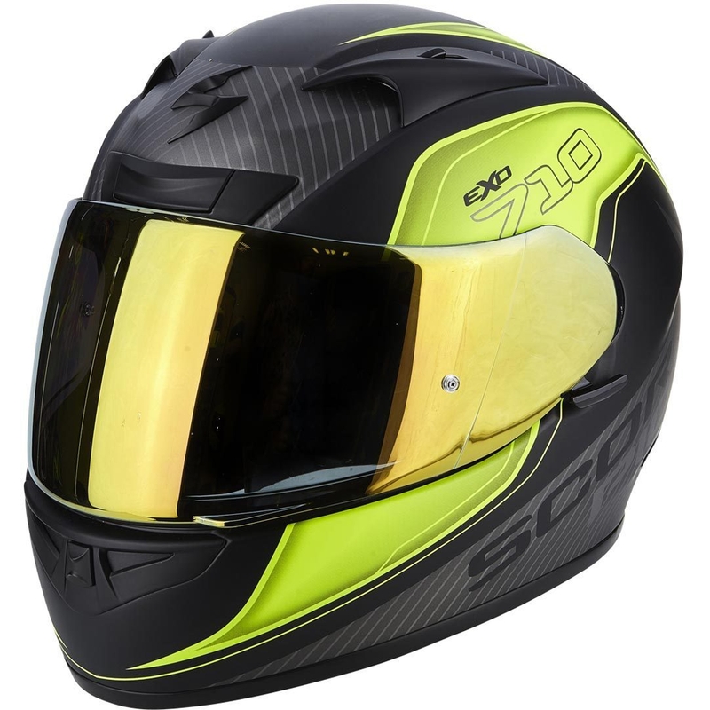 Scorpion EXO-710 Air Mugello integralna kaciga crna mat-žuta