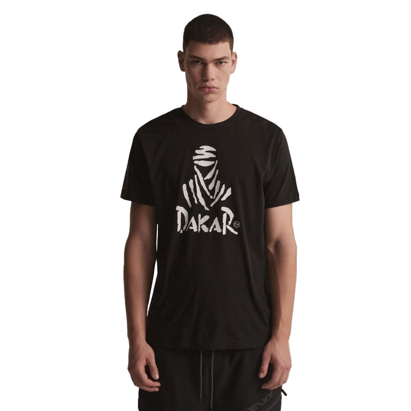 DAKAR DKR Logo 123 majica kratkih rukava crna