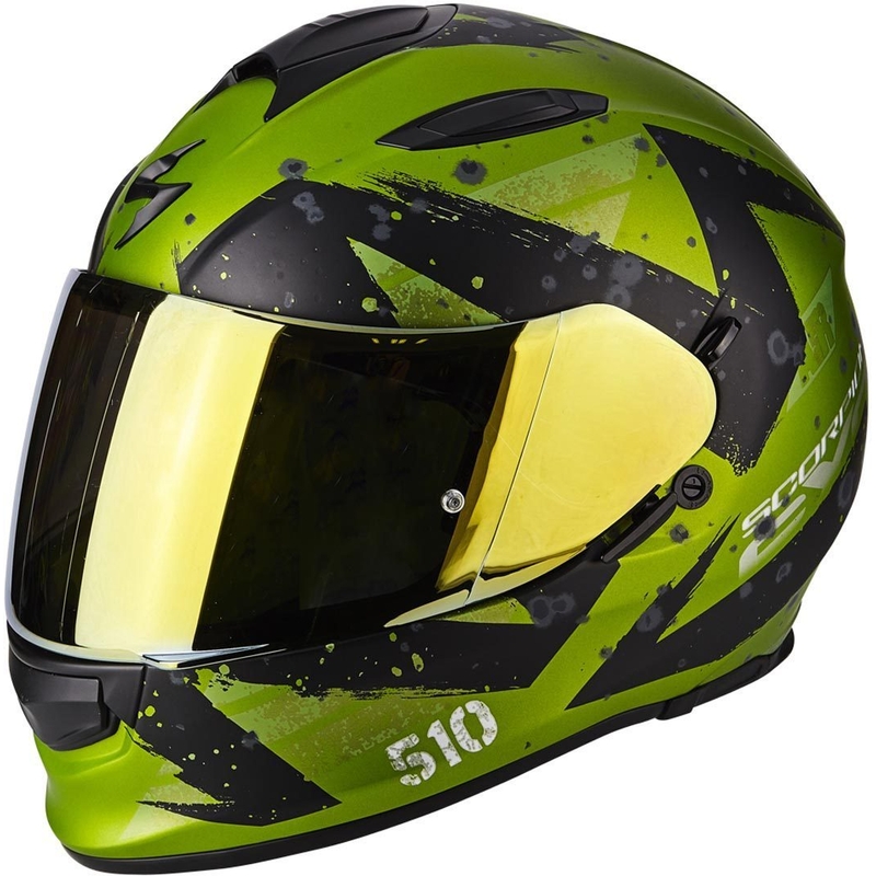 Scorpion EXO-510 Air Marcus crna mat zelena integralna motoristička kaciga rasprodaja