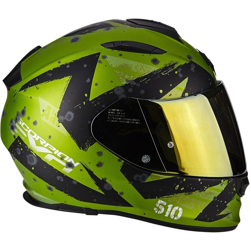 Scorpion EXO-510 Air Marcus crna mat zelena integralna motoristička kaciga rasprodaja