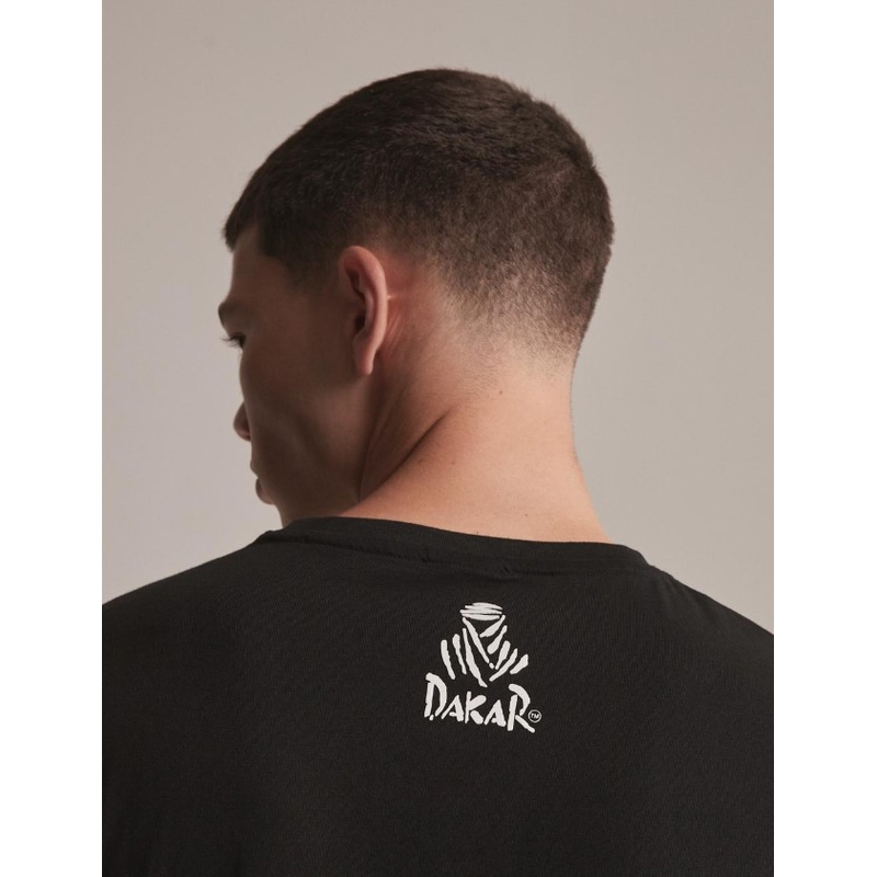 DAKAR DKR Logo 23 majica kratkih rukava crna