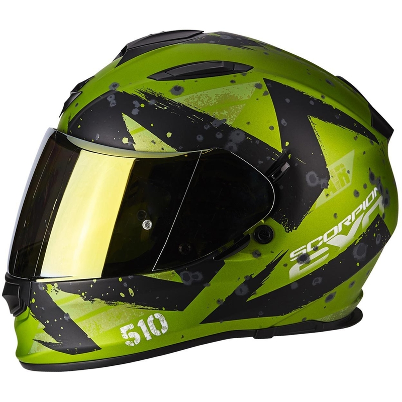 Scorpion EXO-510 Air Marcus crna mat zelena integralna motoristička kaciga rasprodaja