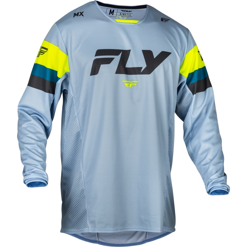 FLY Racing Kinetic Prix motokros dres sivo-fluo žute boje na rasprodaji