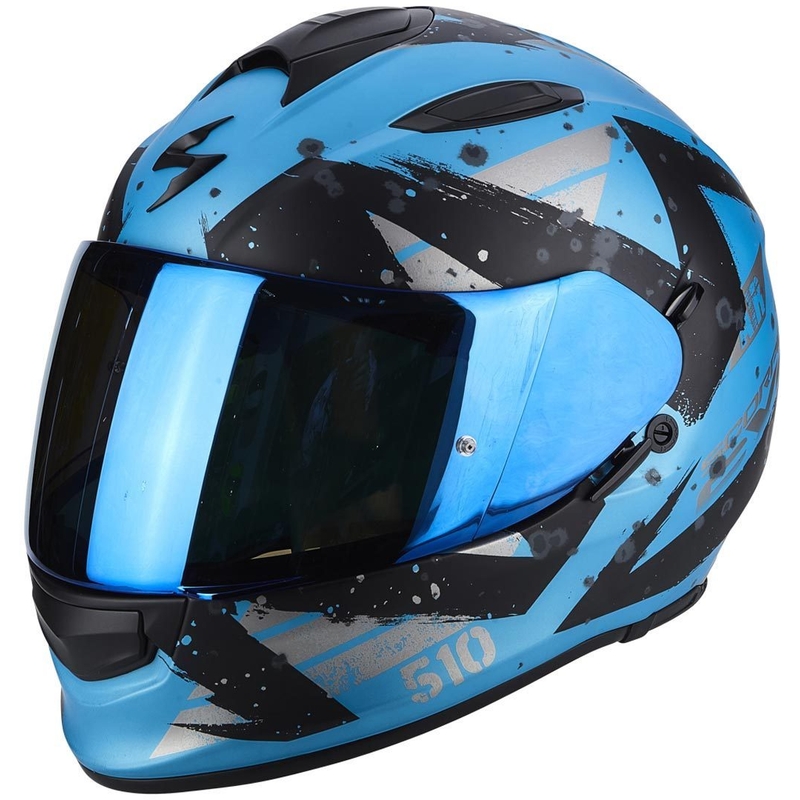 Integralna motociklistička kaciga Scorpion EXO-510 Air Marcus plava mat-crna