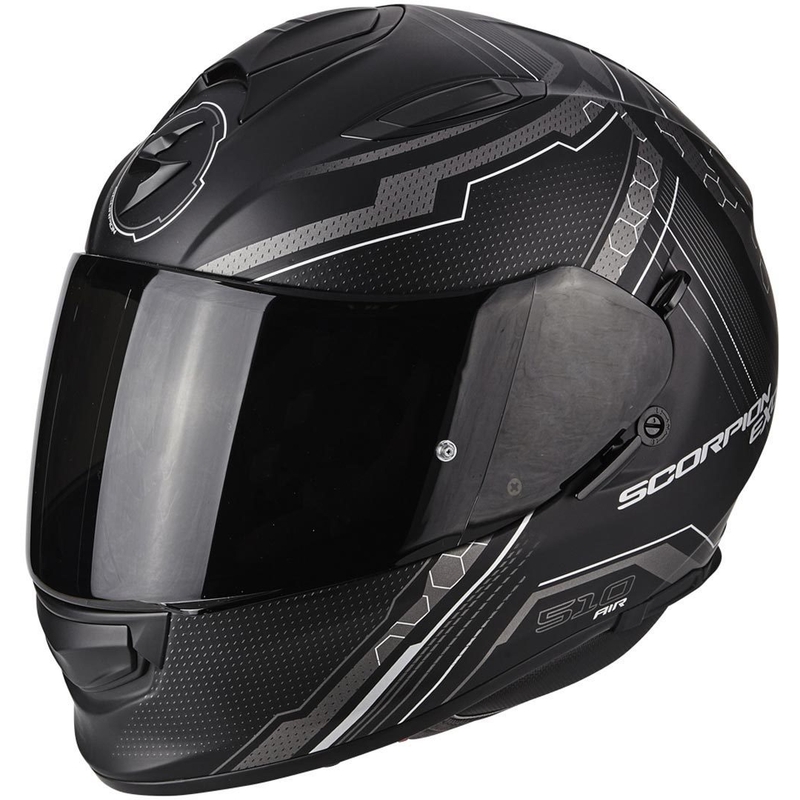Scorpion EXO-510 Air Sync crna mat srebrna motociklistička kaciga za cijelo lice rasprodaja