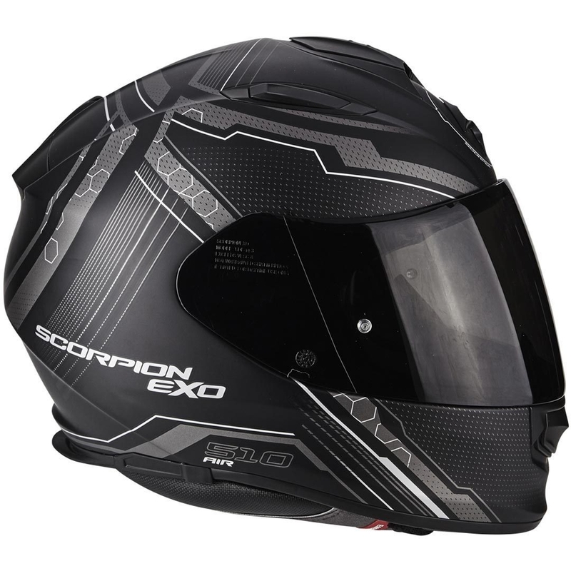 Scorpion EXO-510 Air Sync crna mat srebrna motociklistička kaciga za cijelo lice rasprodaja