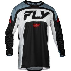 Motokrosový dres FLY Racing Lite 2024 černo-bílo-šedý