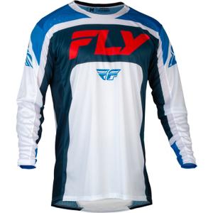 Motokrosový dres FLY Racing Lite 2024 červeno-bílo-modrý