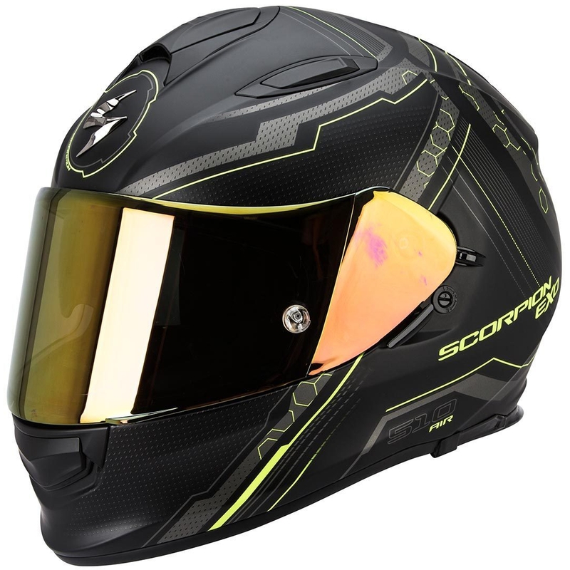 Scorpion EXO-510 Air Sync integralna motociklistička kaciga crna mat-fluo žuta