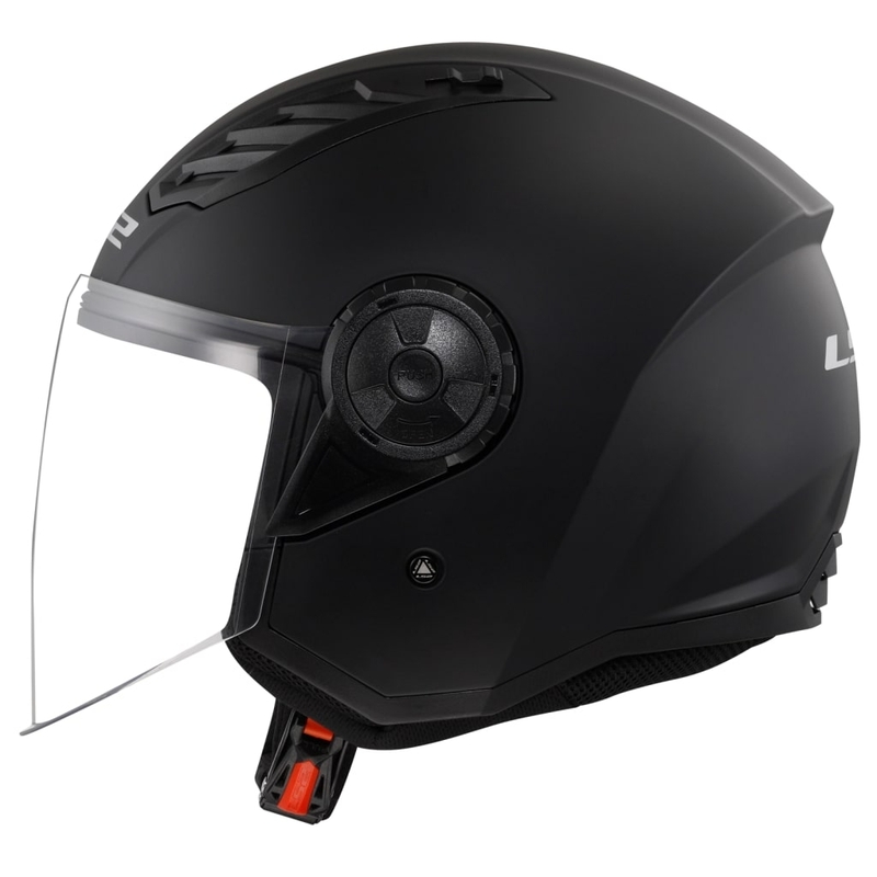 Otvorena motociklistička kaciga LS2 OF616 Airflow II, jednobojna mat crna